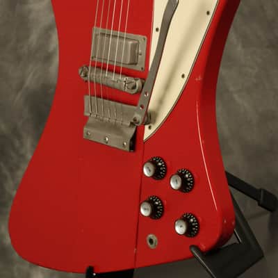 1965 Gibson reverse Firebird III w/non-reverse headstock original CARDINAL RED!! image 4