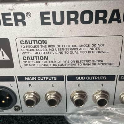 Behringer Eurorack UB1832FX-Pro 18-Input 3/2-Bus Mic / Line Mixer with Multi-Effects Processor 2000s - Silver image 7