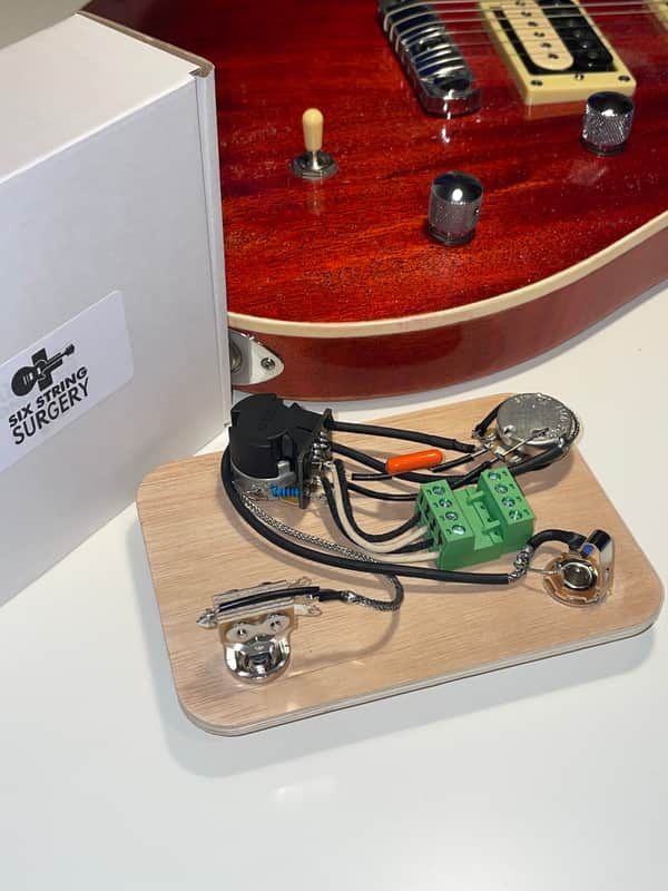 PRS SE CE 24 Wiring Harness - Hand Wired - CTS Push / Pull - Coil Split image 1