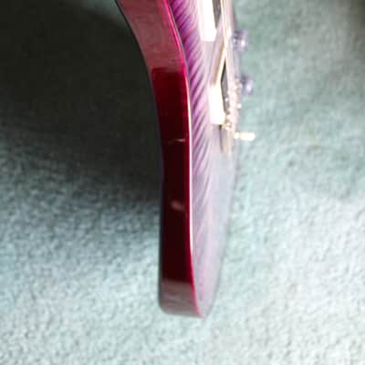 PRS USA CE 24 2021 - Charcoal Purpleburst Limited black satin neck image 9