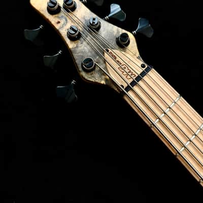 MGbass Africa Burl 6 strings - Bartolini pickup & preamp Gotoh tuning Hipshot bridge image 5