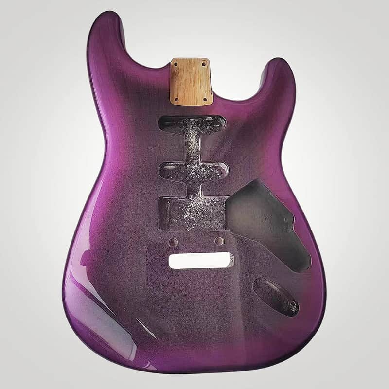 HSS Purple Alder Wood Strat Style Electric Guitar Body DIY Project image 1