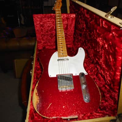 Fender Custom Shop 1958 Reissue Telecaster Heavy Relic 2008 - Red Sparkle image 6