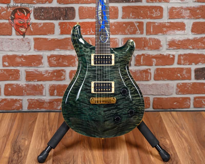 PRS Dragon III #46 of 100 Quilted Maple Top Teal Black /Brazilian Rosewood 1994 w/OHSC image 1