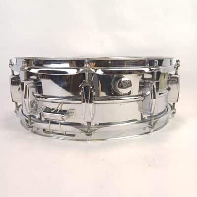 Ludwig Supraphonic 5x14"Snare Drum Vintage70s Muffler -Blue/Olive Badge Aluminum image 2