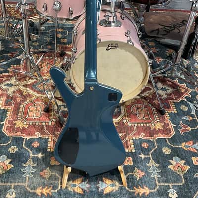 Ibanez Iceman IC420AB Electric Guitar, Antique Blue Metallic image 10