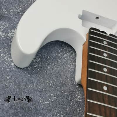 Guitar Kit Mahogany Body Mahogany Tl Neck Hardware, White metallic Guitar, Hight Quality Electric Guitar Kit, Neck, Build Your Own DIY image 10