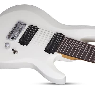 Schecter Guitar Research C-8 Deluxe 8-String Electric Guitar Satin White image 4