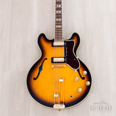 2000 Epiphone USA John Lee Hooker Signature 1964 Sheraton Sunburst, Near-Mint w/ Case, Hangtag image 2