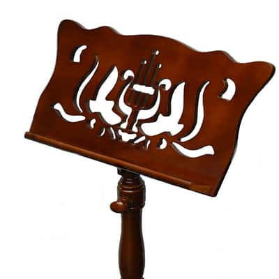 Frederick Adjustable Music Stand Designer Style Walnut image 3