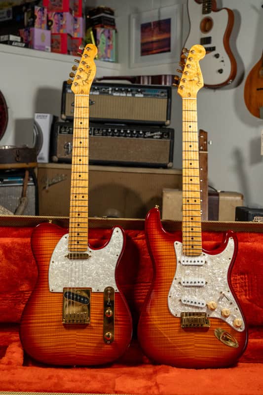 1993 Fender Custom Shop Stratocaster And Telecaster Matching Set #24 of 50 w/HSC image 1