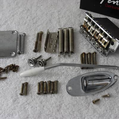 Fender Aged/Relic Lefty 2 1/16" Stratocaster Vintage Body Hardware Set - Chrome 007-1016-000 image 2