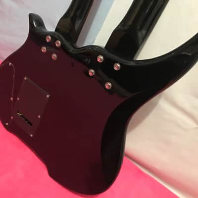 NEW DOUBLE NECK GUITAR BASS COMBO SIX STRING GUITAR FIVE BASS HARDE CASE INCLUDED TWO INPUT JACKS image 6