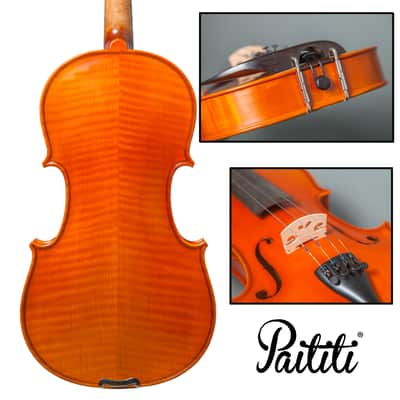 Paititi 4/4 Full Size Intermediate Level Plus Violin with Lightweight Case, Brazilwood Bow, Rosin Ca image 3