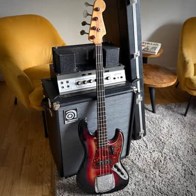 1964 Fender Jazz Bass black w/matching headstock and orig.black