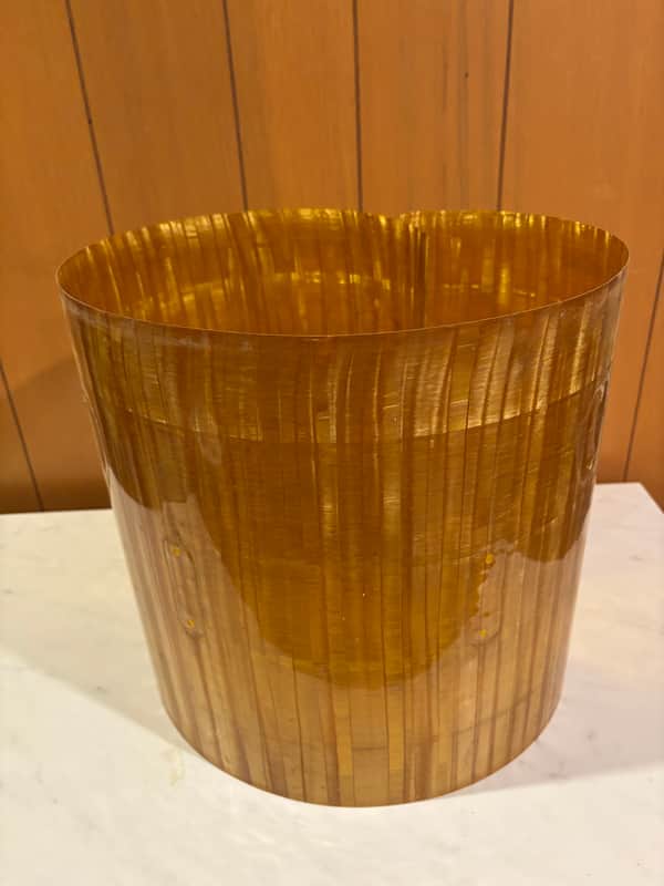 14X14 Fibre Gold rare vintage MIJ Drum Wrap image 1