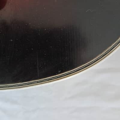 Unknown 1930's Vintage Archtop, probably German / Schonbach made. Archtop probably 1930's - Red / dark sunburst image 5