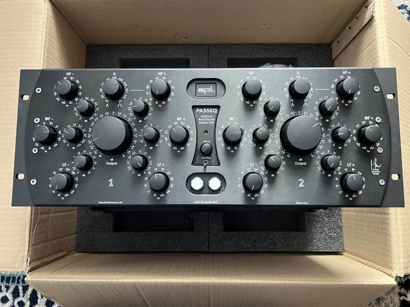 SPL 1650 Passeq 2-Channel Mastering Equalizer 2023 All-Black image 1