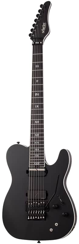 Schecter PT-7 FR-S SLS Elite Evil Twin Satin Black image 1