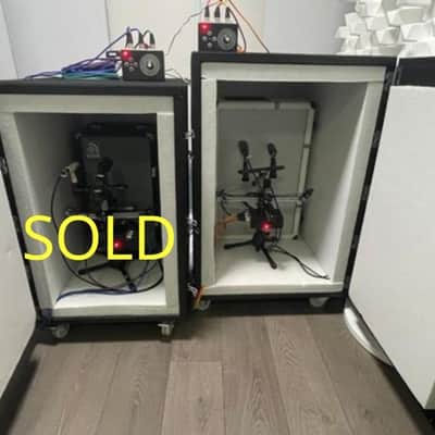 Guitar cabinet, isolation cabinet, custom-Built Guitar/Bass Isolation Cabinets with IR Capturing & Advanced Microphone Robots image 1