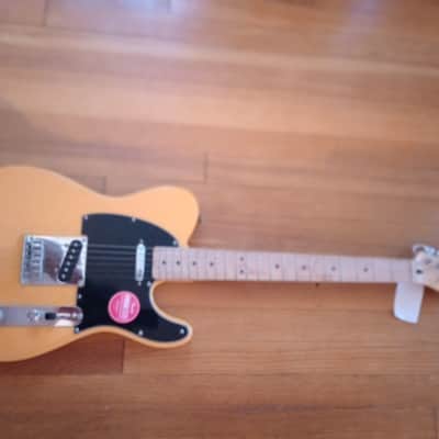 Squier Affinity Telecaster with Maple Fretboard, String Through Body 2021 - Present - Butterscotch Blonde image 1