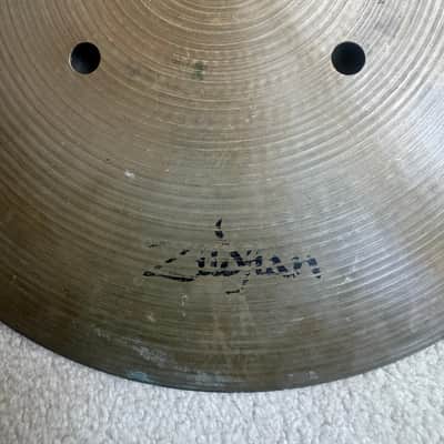 Zildjian Hollow Logo 15” Quick Beat Hi Hat Cymbals - 1467 1608 Grams 70s - Cu image 12