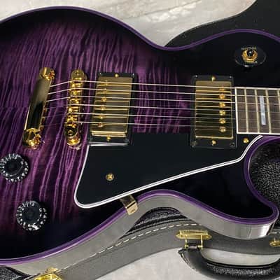 NEW! Gibson Dealer Select Custom Shop Les Paul Custom Purple Widow AAA Figured Flame Top - Authorized Dealer - 10.6 lbs - G07677 image 3