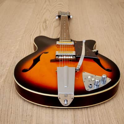 1960s Guyatone SG-12T Vintage Electric Guitar w/ Gold Foil Pickups