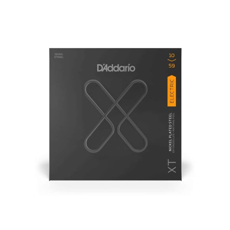 D'Addario XTE1059 7-String Electric Guitar XT Nickel, Regular Light 10-59 image 1