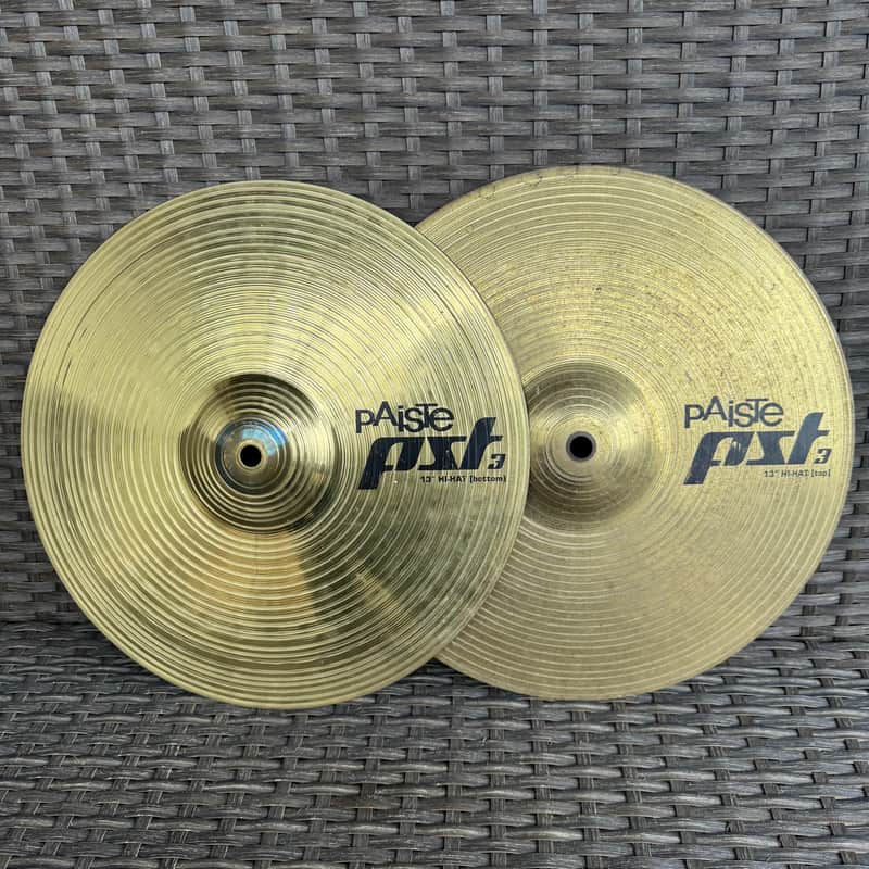 Paiste 13" PST 3 Hi-Hat Cymbals (Pair) 2005 - Present - Traditional image 1
