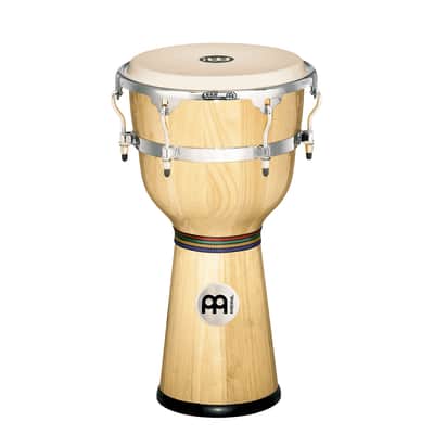Meinl Percussion DJW3NT 12-Inch Floatune Series Wood Djembe, Natural Finish image 1