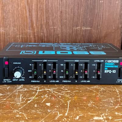 Boss RPQ-10 PREAMP/PARAMETRIC EQ Rare black panel Vintage half - rack image 2
