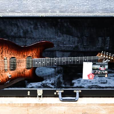 Godin Artisan ST-II WhiskeyBurst EN Quilted Maple Top Electric Guitar w/Caset image 11