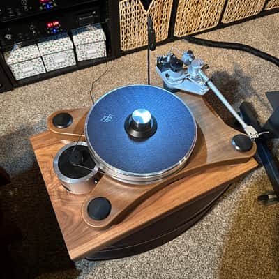 Custom made turntable isolation platform made with Solid walnut wood image 2