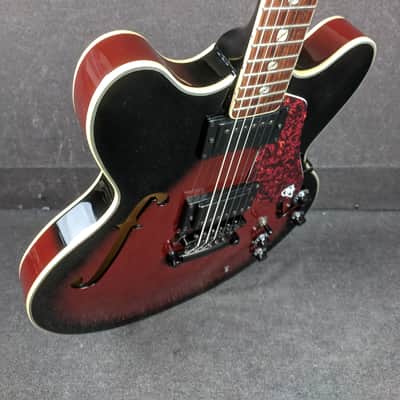 Canvas CSAS Semi-Hollow Electric Guitar Sunburst Finish Bild 12