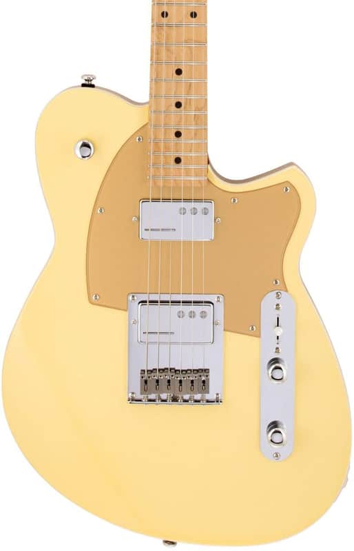 Reverend Charger Cleancut Electric Guitar - Powder Yellow with Maple Fingerboard image 1