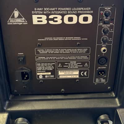 Behringer B300 300W Powered Speaker Pair image 4