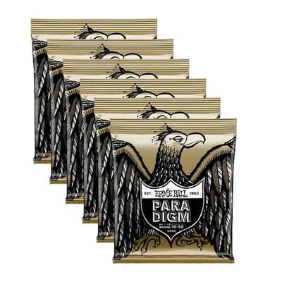 Ernie Ball P02090 Paradigm Extra Light 80/20 Bronze Acoustic Guitar Strings (10-50) 2010s, 6PACK, #P02090-6 image 1