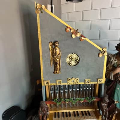 Medieval/Renaissance style Portative Organ two chromatic octaves. image 2
