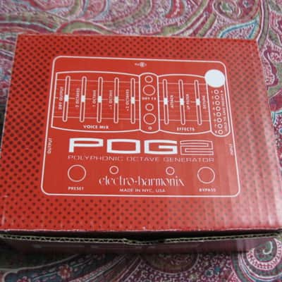 very lightly handled Electro-Harmonix EMPTY CARDBOARD BOX and original Owner's Manual + Warranty / Registration paperwork ONLY for POG2 Polyphonic Octave Generator (NO pedal / NO adapter) 2014 (can be home for different year POG2 pedal) image 4