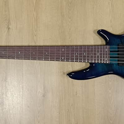 Ibanez ANB306 Adam Nitti Signature Premium Soundgear 2016 - Present - Transparent Blue image 2