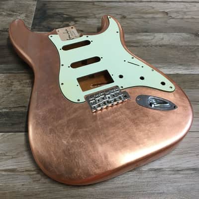 Made to Order - FRANCHIN Mercury guitar body Glossy METALLIC LEAF (Gold/Silver/Copper) Basswood Poplar Stratocaster-Strat-S-Style Made in Italy image 19