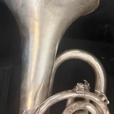Blessing brand Silver Marching Baritone Horn. Made in USA image 5