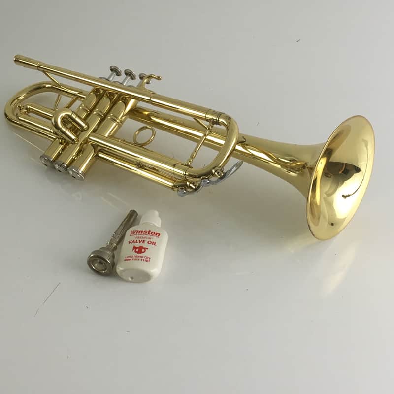 Vintage E.M Winston Brass Trumpet 475LTH Rare Original Band Brass Instrument Boston Massachusetts image 1