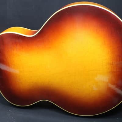 A Vintage 1939 Beautiful Gretsch Syndromic Cat Eye Holes Archtop Guitar in it's Original Case   # 3 G image 5