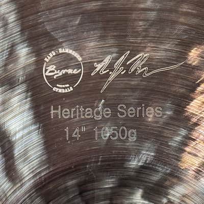 Byrne 14" Heritage Series Hi Hat Cymbal Pair - 815/1050g image 4