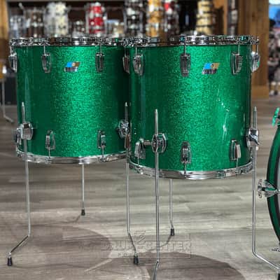Ludwig Classic Maple 4pc Bonham Drum Set Green Sparkle image 4