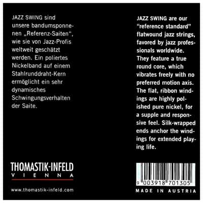 Thomastik-Infeld JS112T Jazz Swing Flatwound Jazz Guitar Strings Medium Light Tin-Plated Trebles (.012-.050) image 2