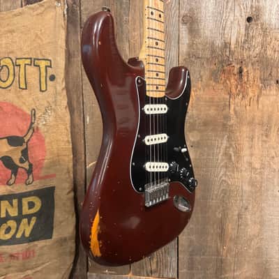 Fender Stratocaster Hardtail with Maple Fretboard 1979 - Wine image 3