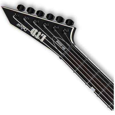 ESP LTD MH-1000 Baritone Electric Guitar - Black Satin - B-Stock image 4